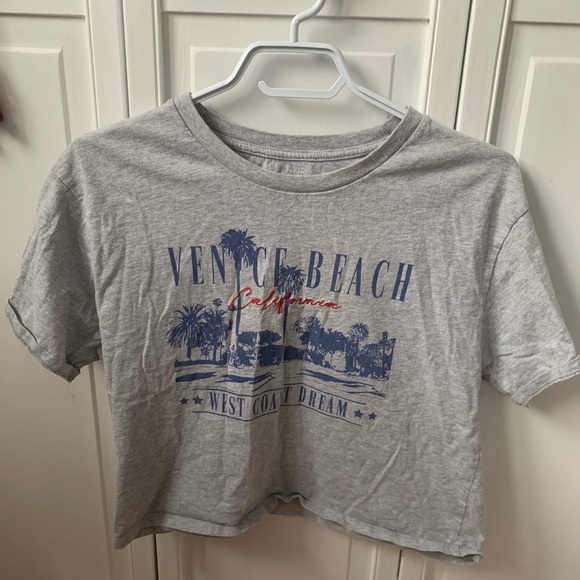Organic Generation Tops - Gray Venice Beach Graphic Tee